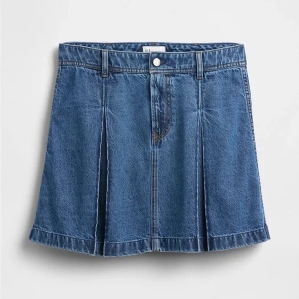 Gap x Sandy Liang Pleated Denim Skirt